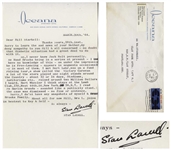 Stan Laurel Letter Signed With His Full Name -- Writing in 1964, ...I read re Marlon Brando - sounded like a publicity stunt!...